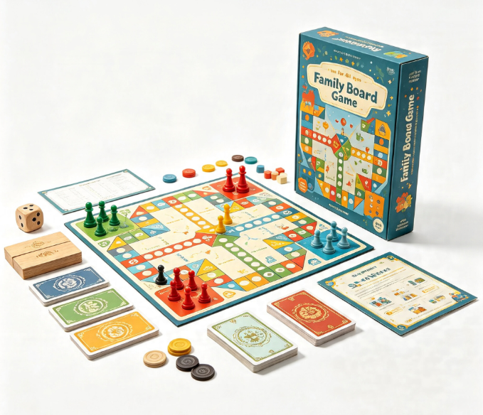 Family Board Game for Kids & Adults, Strategy Tabletop Game for 2-6 Players, Educational Party Game for Family Game Night Ages 6+